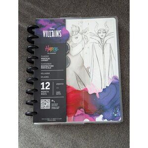 Disney Villains Happy Planner 12-Month Undated Vertical Layout Classic Size